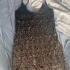 Saks fifth avenue sequined party mini dress.